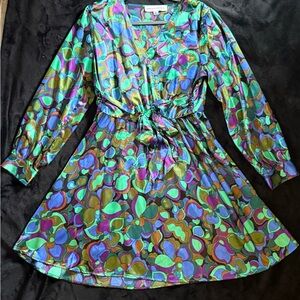 Colorful Long Sleeve Dress